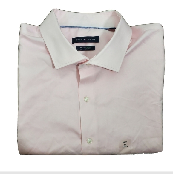 NWT Tommy Hilfiger Pink Button Down Dress Shirt - Picture 2 of 6